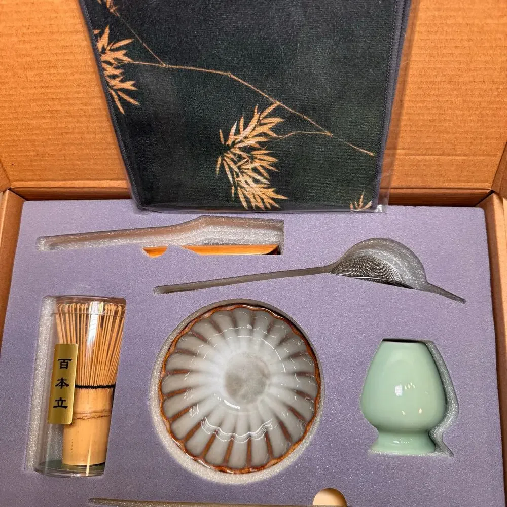 7-Piece Traditional Japanese Matcha Tea Gift Set NIB